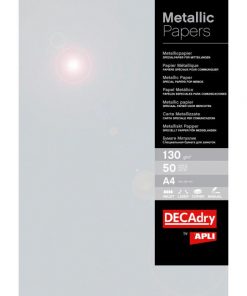 Metalický papier APLI A4 strieborná, 130g, 50 hárkov