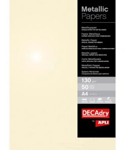 Metalický papier APLI A4 šampanské, 130g, 50 hárkov