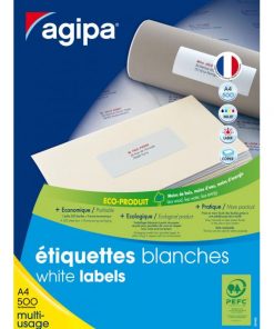 Univerzálne etikety biele 500 hárkové