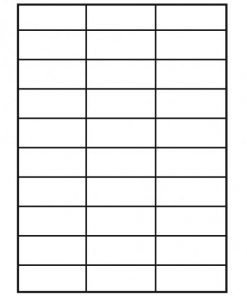 Etikety univerzálne 70x29,7mm Agipa A4 100 hárkov