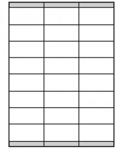 Etikety univerzálne 70x35mm Agipa A4 100 hárkov