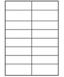 Etikety univerzálne odnímateľné 105x37 mm Agipa A4 100 hárkov