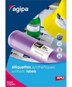 Etikety polyesterové 210x148,5mm Agipa A4 100 hárkov