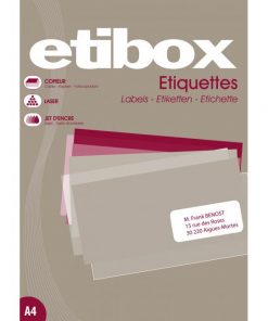 Etikety univerzálne 38x21,2mm Etibox A4 100 hárkov