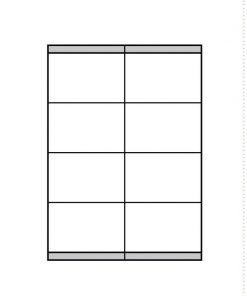 Etikety univerzálne 105x70mm Etibox A4 100 hárkov