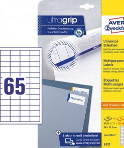 Etikety univerzálne 38x21,2mm Avery A4 25+5 hárkov