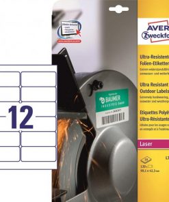 Etikety Avery 99,1x42,3 mm, ultra odolné biele