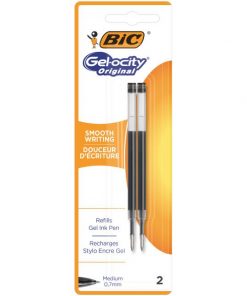 Náhradná náplň do gélového rollera BIC Gelocity čierna 2ks