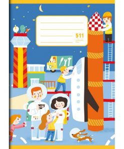 Zošit 511 s pomocnou linajkou A5