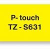 Samolepiaca páska Brother TZe-S631 12 mm žltá/čierna