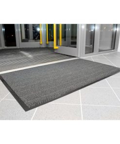 Rohož Vyna-Plush 60x90cm čierna/oceľová