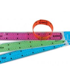 Pravítko 30 cm ohybné mix farieb modrá, oranžové, zelené, ružové