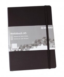 Zápisník Donau A5 čierny, linajkový