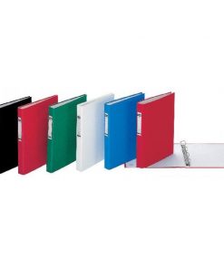 Zakladač 4-krúžkový DONAU kartón a fólia, A4/4R/25 mm, čierny