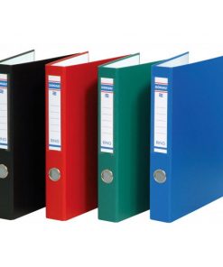 Zakladač 4-krúžkový DONAU kartón a fólia, A4/4RD/30mm, červený