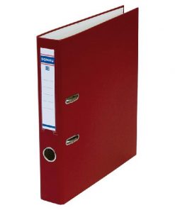 Zakladač pákový DONAU Master, kartón a fólia, A4/50 mm, bordový