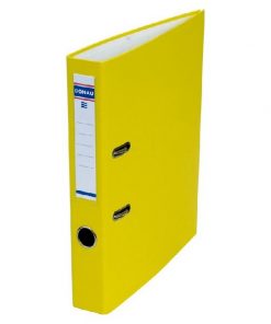 Zakladač pákový DONAU Master, kartón a fólia, A4/50 mm, žltý