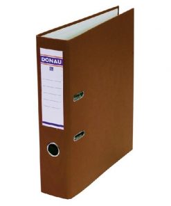 Zakladač pákový DONAU Master, kartón a fólia, A4/75 mm, hnedý