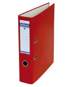 Zakladač pákový DONAU Master, kartón a fólia, A4/75 mm, červený