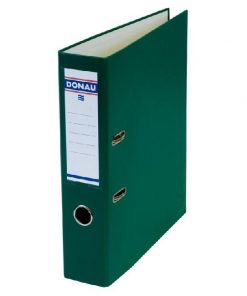 Zakladač pákový DONAU Master, kartón a fólia, A4/75 mm, zelený
