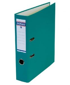 Zakladač pákový DONAU Master, kartón a fólia, A4/75 mm, tyrkysový