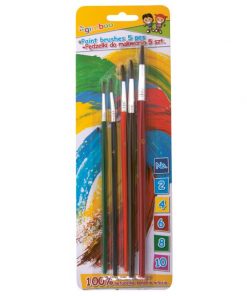 Sada guľatých štetcov Gimboo 2-4-6-8-10 v blistri