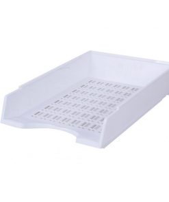 Odkladač rebrovaný biely