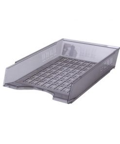 Odkladač rebrovaný priehľadný dymový