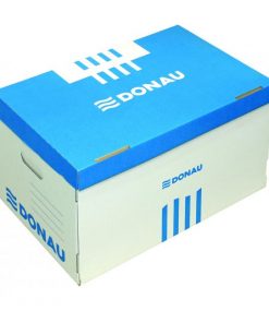 Archívna krabica s odnímateľným vekom DONAU modrá 545×363×317 mm