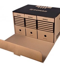 Archívna krabica s predným otváraním DONAU hnedá 555×360×315 mm