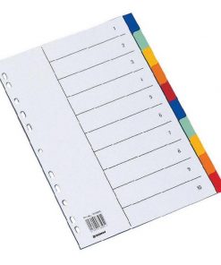 Plastový rozraďovač DONAU 10-dielny farebný