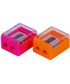 Strúhadlo DONAU plastové s dvomi otvormi mix farieb