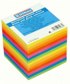 Poznámkový bloček kocka lepená, 90x90x90 mm, farebná
