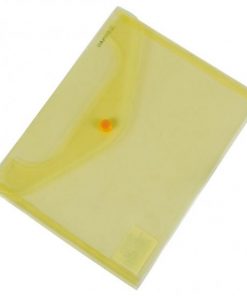Plastový obal C5 s cvočkom DONAU žltý