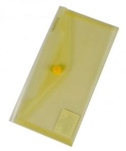 Plastový obal DL s cvočkom DONAU žltý