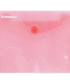 Plastový obal A6 s cvočkom DONAU červený