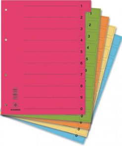 Kartónový rozraďovač DONAU odtrhávací červený