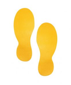 Podlahové značenie ’STOPY’, žlté, 5 párov