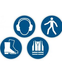 Príkazová značka na podlahu Použi cestu pre chodcov