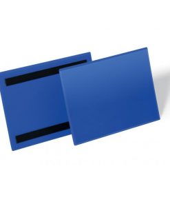 Magnetické vrecko na štítok 100 x 38 mm 50 ks modré