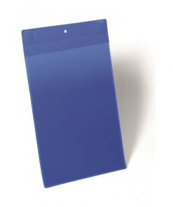 Magnetické vrecko na štítok 210 x 297 mm na výšku 10 ks modré