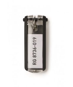 Menovky na kľúče DURABLE KEY CLIP čierne 6ks