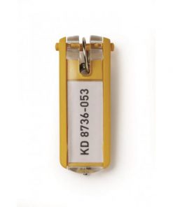 Menovky na kľúče DURABLE KEY CLIP žlté 6ks