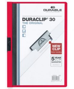 Obal s klipom DURACLIP Original 30 červený