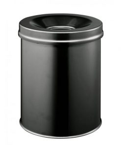 Kôš oceľový protipožiarny 15 ℓ čierny