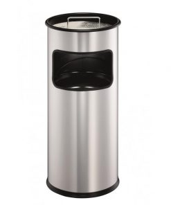 Kôš s vyberateľným zinkovým popolníkom 17 ℓ strieborný