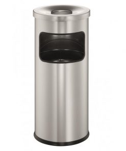 Kôš s popolníkom 17 ℓ strieborný