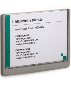 Informačná tabuľka Click Sign 210x148,5 grafitová