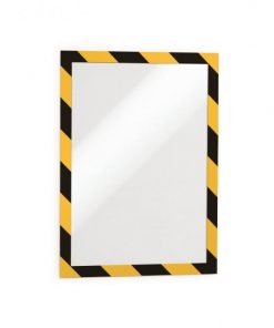 Samolepiaci Duraframe Security A4, žlto-čierny, bal.2 ks