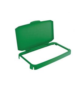 Výklopné veko na kôš DURABIN 60 s rámom zelené